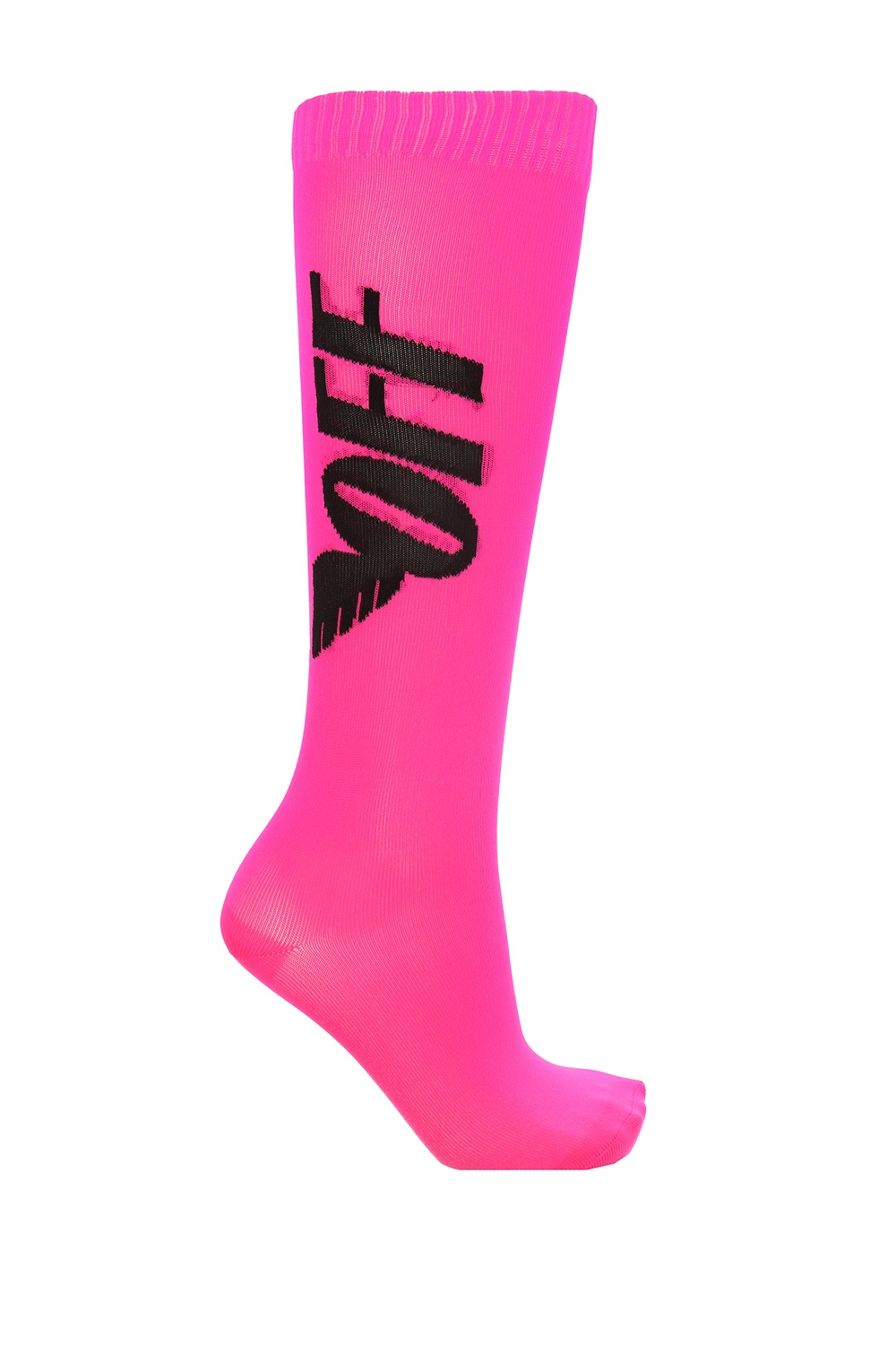 Pink off shop white socks